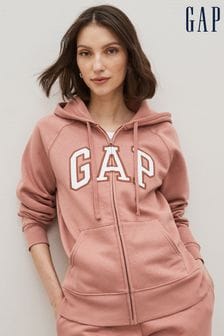 Gap Pink Logo Zip Up Hoodie (K41218) | €25