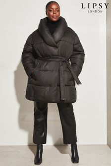 Manteau rembourré Lipsy col enveloppant à ceinture (K41437) | €34