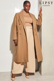 Lipsy Double Breasted Longline Trench City Coat (K41439) | kr1 500