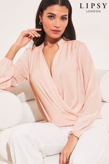 Блузка с длинными рукавами и запахом Lipsy (K41512) | €16