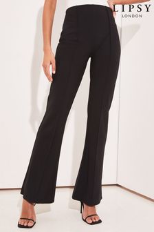 Lipsy Black Jersey Kickflare Trousers (K41517) | INR 2,972