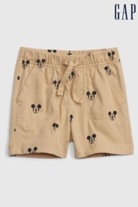Pantaloni scurți cu Disney și model Mickey Mouse Gap Jerseu Bebeluși (K41798) | 54 LEI