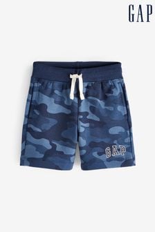 Gap Navy Blue Camo Pull On Logo Jogger Shorts (4-13yrs) (K42002) | kr195