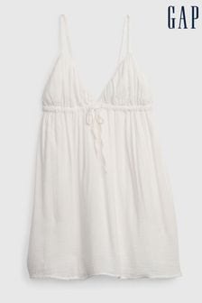 Gap White Gauze Tie-Front Sleeveless Mini Dress (K42104) | €13.50