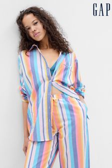 Gap White Stripe Long Sleeve Pyjama Top (K42183) | €19.50
