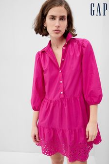 Gap Pink Puff Long Sleeve Shirtdress (K42198) | €40