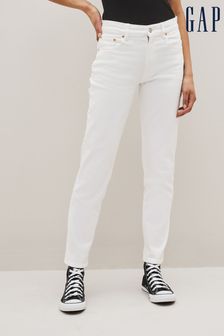 Gap White Mid Rise Girlfriend Jeans (K42323) | €30