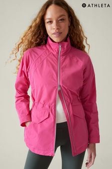 Athleta Pink Westerley High Neck Windbreaker Jacket (K42485) | €56