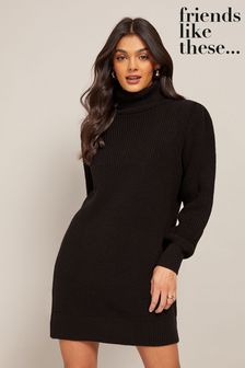 Friends Like These Cowl Neck Knitted Dresses (K42807) | 126 zł