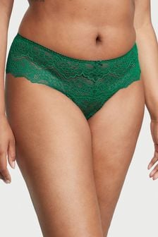 Victoria's Secret Spruce Green Lace Hipster Thong Knickers (K43426) | kr182
