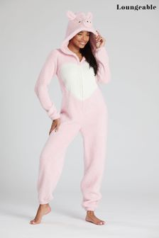 Loungeable Pink Pig Novelty Fleece 3D All-In-One (K43590) | €18.50