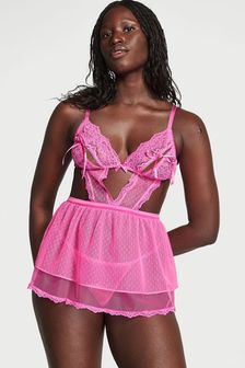 Victoria's Secret Summer Pink Lace Babydoll (K43655) | €31