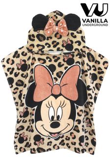 Vanilla Underground Pink Minnie Mouse Character Towel Poncho - Kids (K43687) | €11.50
