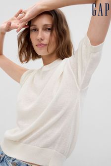 Weiß - Gap Linenblend Crewneck Sweater (K43795) | 38 €
