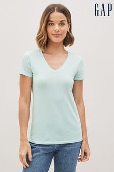 Gap Light Blue Favourite Short Sleeve V-Neck T-Shirt (K43856) | €5.50