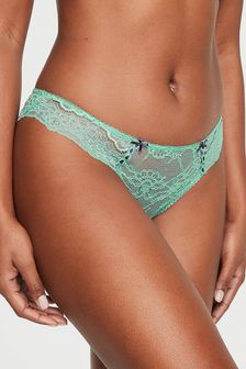 Victoria's Secret Parasail Green Ribbon Slot Cheeky Knickers (K43937) | €15.50