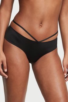 Victoria's Secret Black Smooth Cheeky So Obsessed Strappy Cheeky Panty (K43944) | kr182