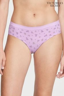 Ružovofialková s kvietkami - Bezšvové bedrové nohavičky Victoria's Secret (K44026) | €13