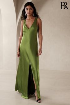 Banana Republic Green Eterno Silk Maxi Dress (K44268) | €386