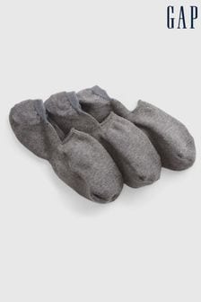 Gap Grey No-Show Socks 3-Pack (K44532) | LEI 60