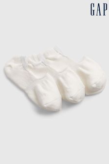 Gap White No-Show Socks 3-Pack (K44533) | LEI 60