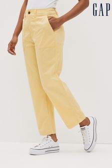 Gap Yellow High Rise Girlfriend Utility Chinos (K44549) | €30