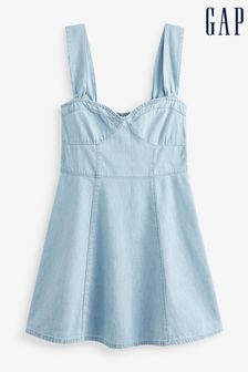 Gap Blue Sweetheart Denim Sleeveless Mini Dress (K44732) | €22.50