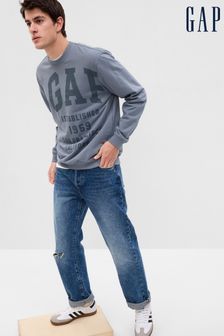 Grau - Gap Sweatshirt mit Rundhalsausschnitt und Logo (K44767) | 44 €