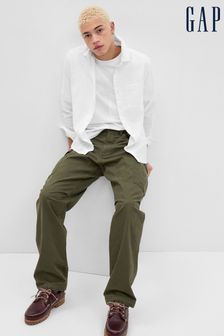 Gap White Linen-Cotton Long Sleeve Shirt (K44786) | €33
