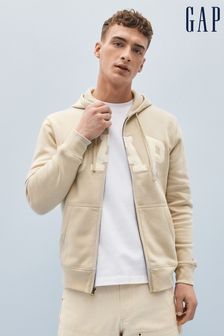 Grau - Gap Kapuzenjacke mit Reissverschluss und Logo (K44797) | 44 €