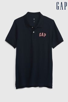Gap Navy Blue Logo Short Sleeve Polo Shirt (4-13yrs) (K45040) | kr182
