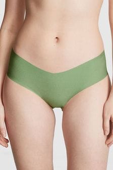 Зеленый с принтом Wild Grass - Невидимые под одеждой трусики-хипстеры Victoria's Secret PINK (K45517) | €12
