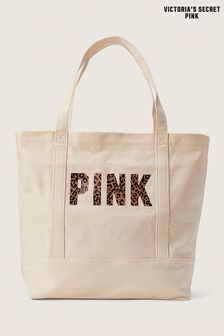 Victoria's Secret PINK Natural Cream Tote Shopper Bag (K45670) | €29