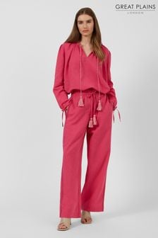 Great Plains Pink Spring Drawstring Trouser (K45866) | kr779