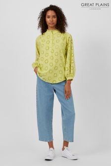 Great Plains Yellow Daisy Cut Out Long Sleeve Shirt (K45897) | ₪ 277