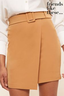 Women s Brown Wrap Skirts Next USA