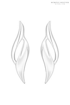 Simply Silver Glänzende Ohrhänger mit gedrehtem Design (K46864) | 38 €