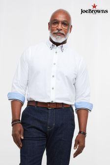 Joe Browns White Delightful Double Collar Shirt (K48059) | OMR22