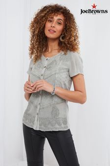 Joe Browns Silver Washed Embroidered Blouse (K48153) | €22