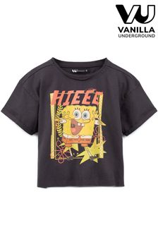 Vanilla Underground Grey SpongeBob SquarePants Cropped T-Shirt (K49271) | €10.50