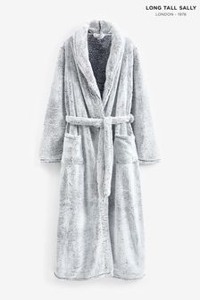 Long Tall Sally Grey Super Soft Shawl Collar Robe (K49389) | R784