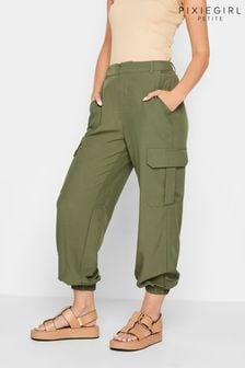 PixieGirl Petite Green Cargo Trousers (K49402) | $83