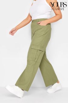 Yours Curve Green Cargo Jean (K49533) | $54