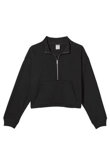 Victoria's Secret PINK Pure Black Fleece Sweatshirt (K49835) | €53