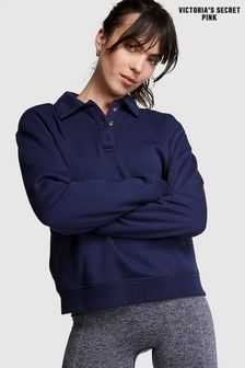 Victoria's Secret PINK Midnight Navy Blue Polo Sweatshirt (K49842) | €41