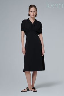 leem Black Batwing Sleeve Maxi Dress (K50896) | SGD 234