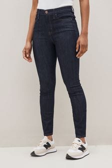 Темно-синий индиго - Gap джинсы скинни с завышенной талией (K51061) | €55
