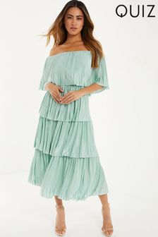 Mint green bardot sales dress