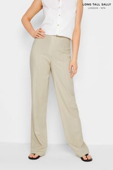 Long Tall Sally Neutral Linen Trousers With A Touch Of Linen (K51837) | €20