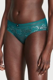 Victoria's Secret Black Ivy Green Lace Hipster Knickers (K52703) | €16
